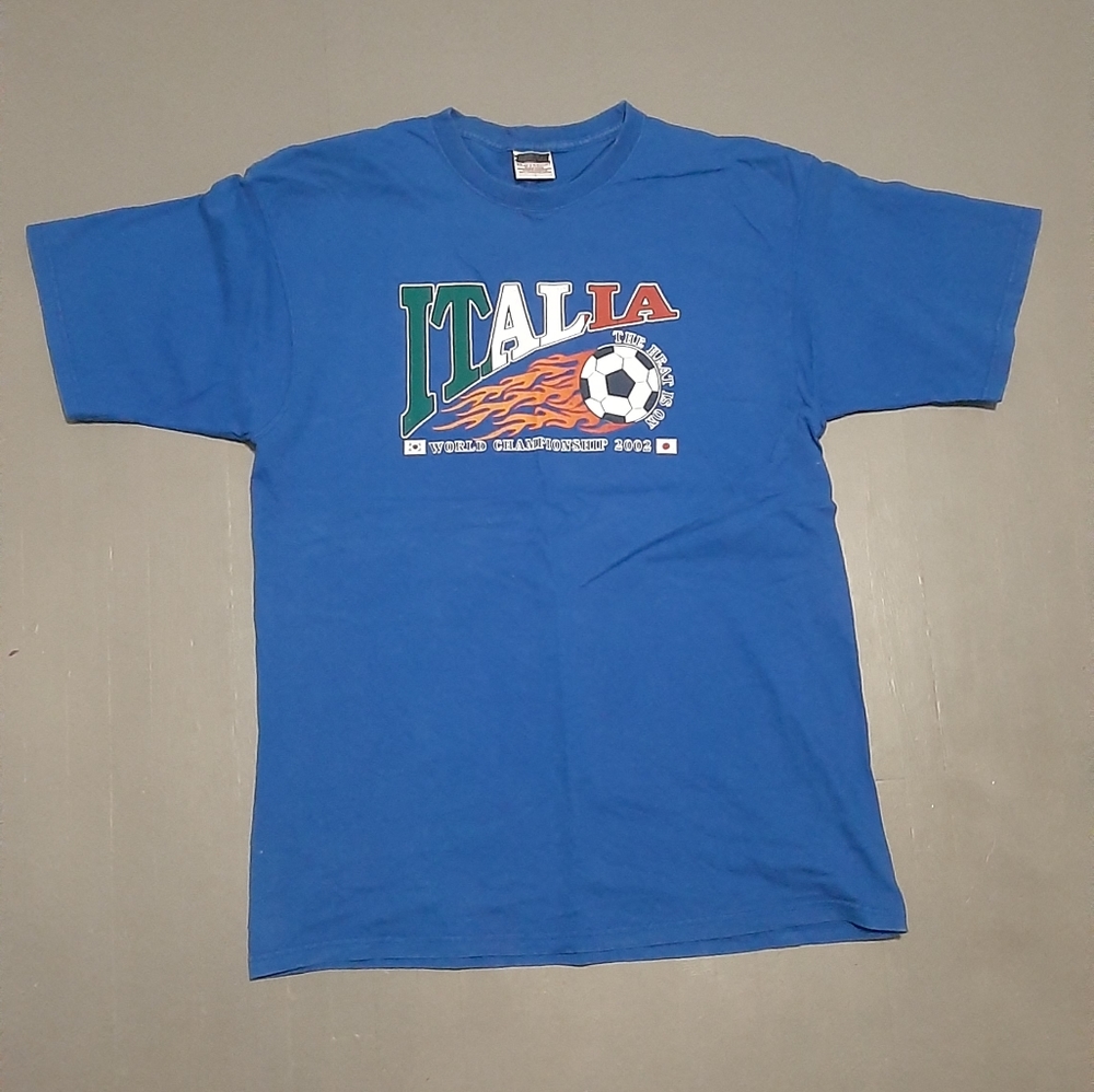 Italia Soccer Tee Shirt - Large
